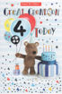 Picture of HAPPY BIRTHDAY GREAT GRANDSON 4TH TODAY CARD